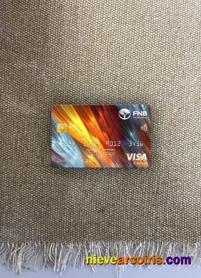 South Africa First National Bank (FNB) visa electron card photolook
